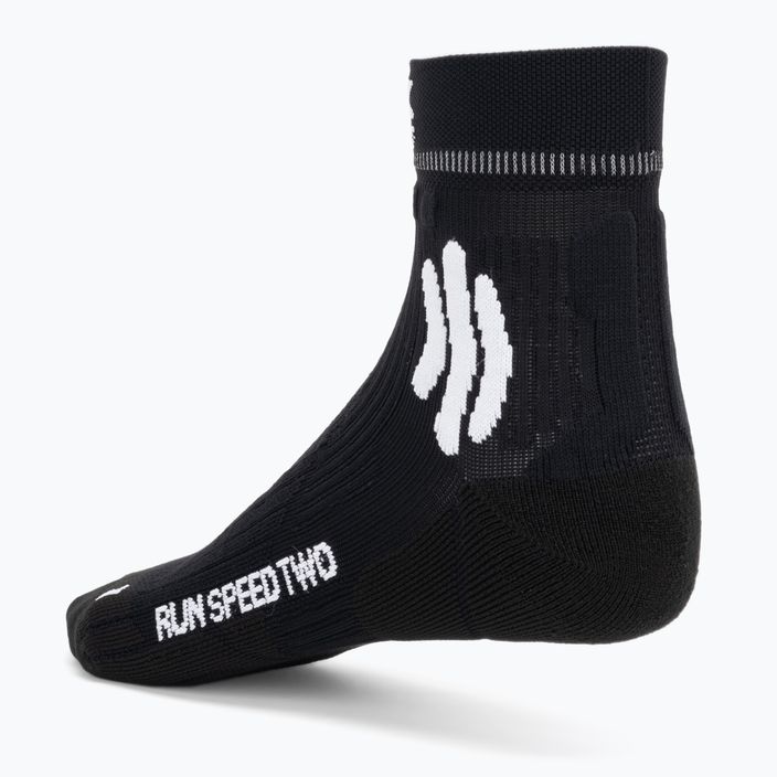 Vyriškos X-Socks Run Speed Two 4.0 bėgimo kojinės opal black/arctic white 2