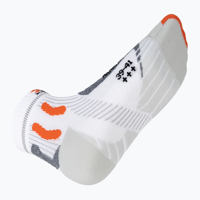 Vyriškos X-Socks Marathon Energy 4.0 bėgimo kojinės arctic white/trick orange 6