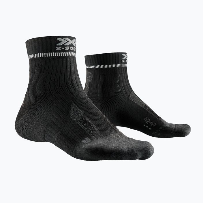 Vyriškos X-Socks Marathon Energy 4.0 bėgimo kojinės opal black/dolomite grey 5