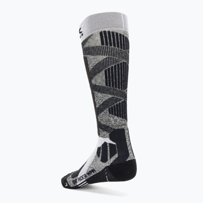 Moteriškos slidinėjimo kojinės X-Socks Ski Rider 4.0 grey melange/opal black 2