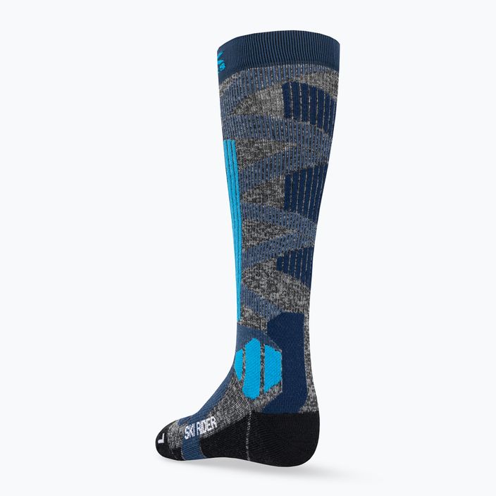 "X-Socks Ski Rider 4.0" tamsiai mėlynos slidinėjimo kojinės 2