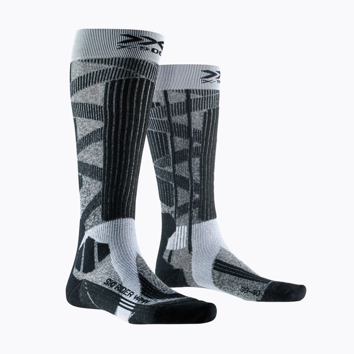 Moteriškos slidinėjimo kojinės X-Socks Ski Rider 4.0 grey melange/opal black 4