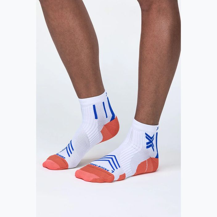 Vyriškos bėgimo kojinės X-Socks Run Expert Ankle white/orange/twyce blue 2