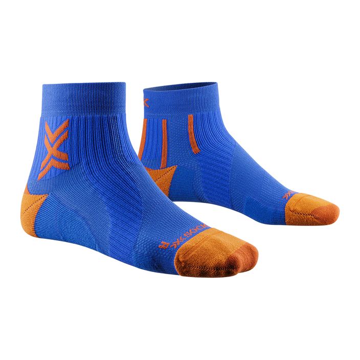 Vyriškos bėgimo kojinės X-Socks Run Perform Ankle twyce blue/orange 2