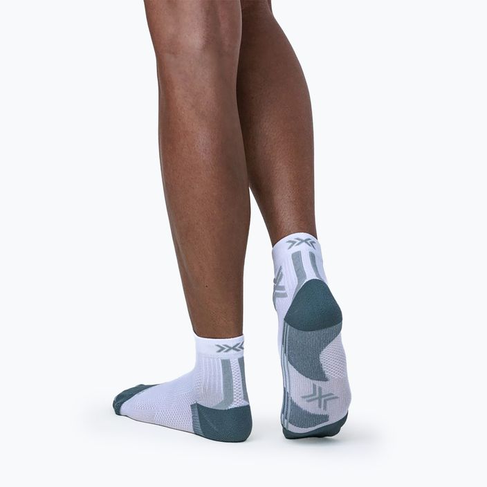 Moteriškos bėgimo kojinės X-Socks Run Discover Ankle arctic white/pearl grey 4