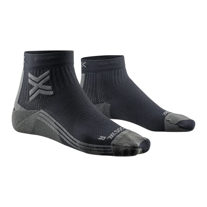 Moteriškos bėgimo kojinės X-Socks Run Discover Ankle black/charcoal 2