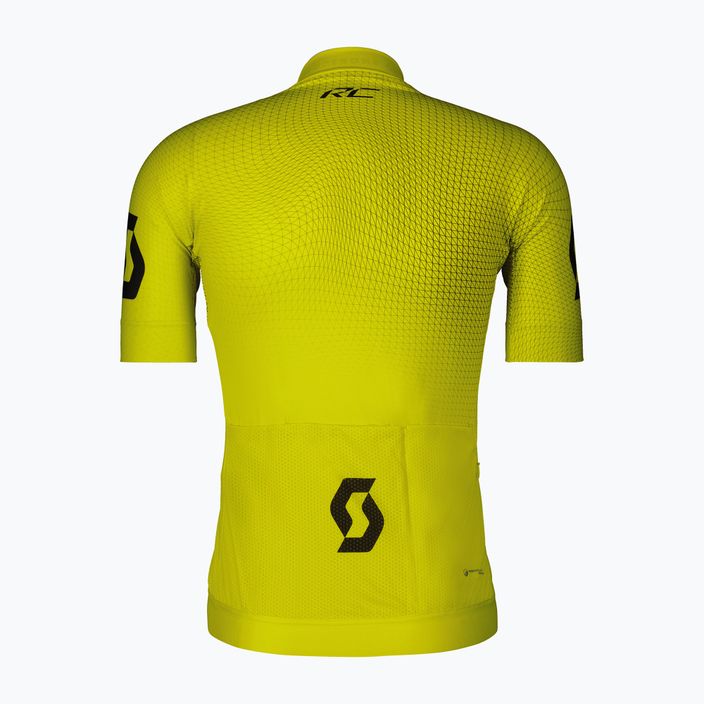 Vyriški SCOTT RC Pro dviratininkų marškinėliai sieros geltonos/juodos spalvos 2