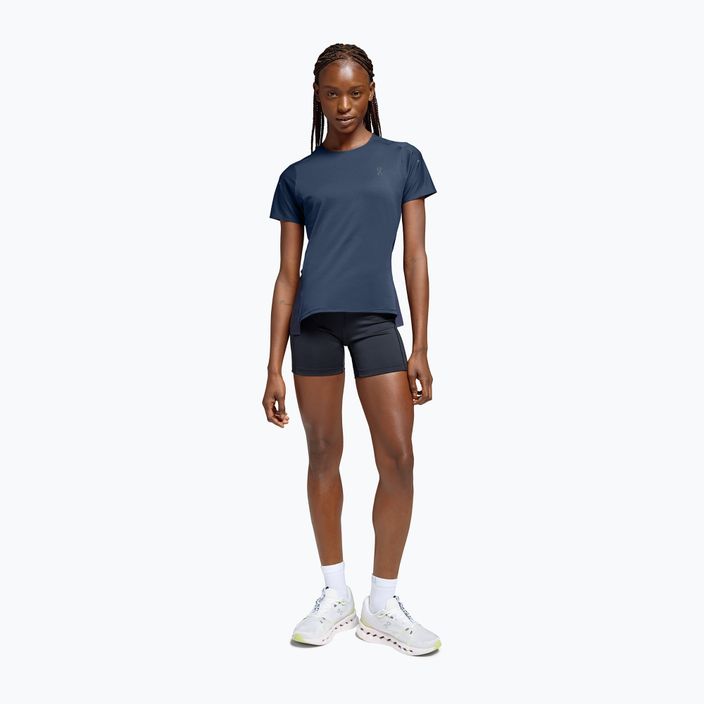 Moteriški bėgimo marškinėliai On Running Performance-T denim/navy 2
