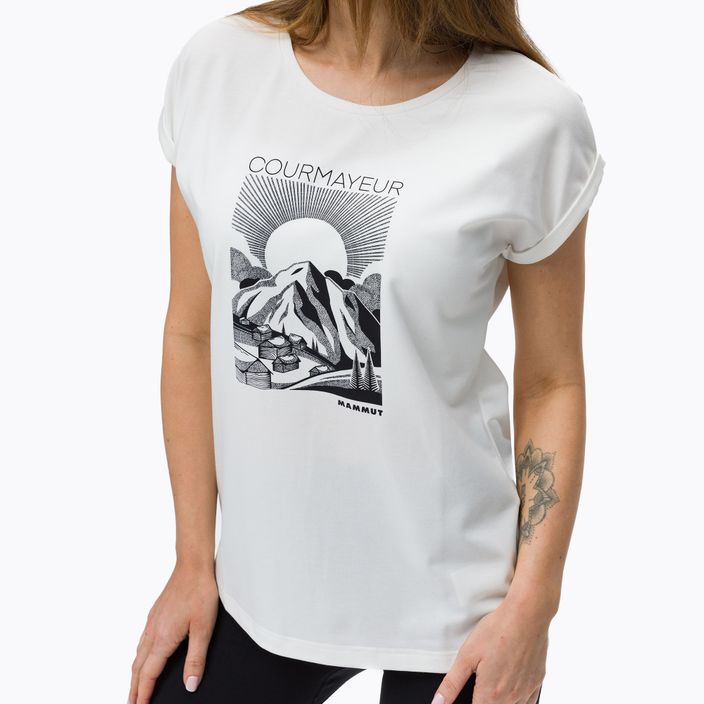 Mammut Mountain Courmayeur moteriški trekingo marškinėliai balti 3