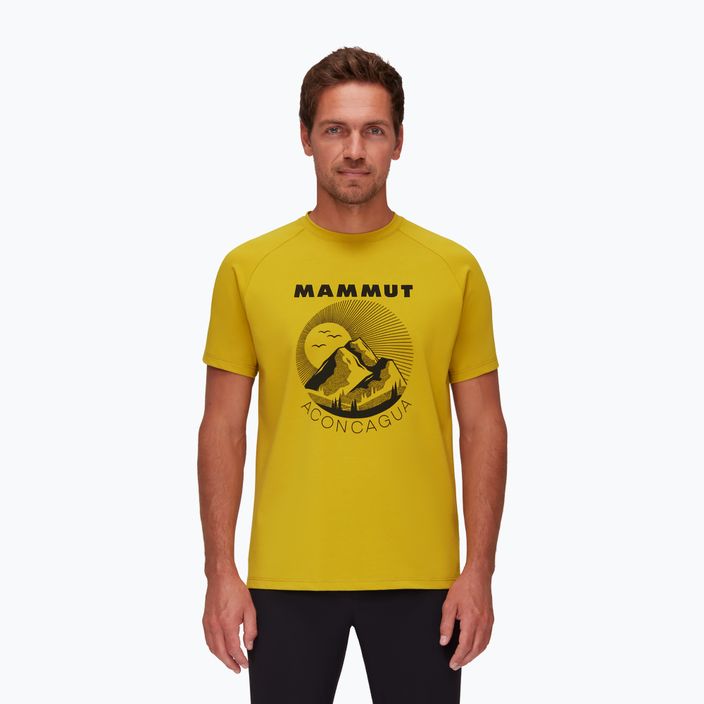 Mammut Mountain trekingo marškinėliai geltoni 2