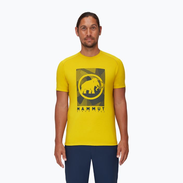 Mammut Trovat geltoni vyriški trekingo marškinėliai