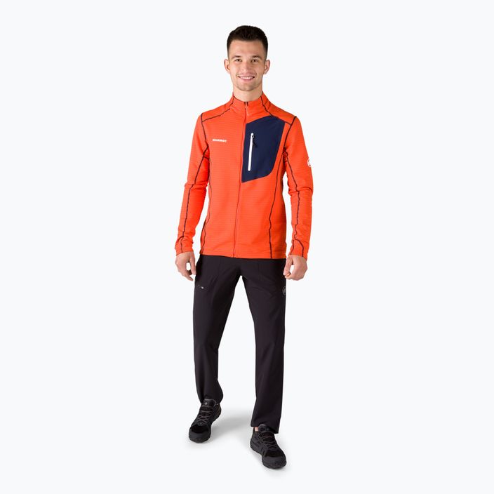 Mammut Aconcagua Light MI vyriškas džemperis, skirtas trekingui, oranžinis 2