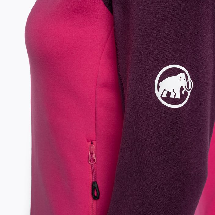 Mammut Aconcagua ML moteriškas džemperis, skirtas žygiams, rožinės ir violetinės spalvos 4