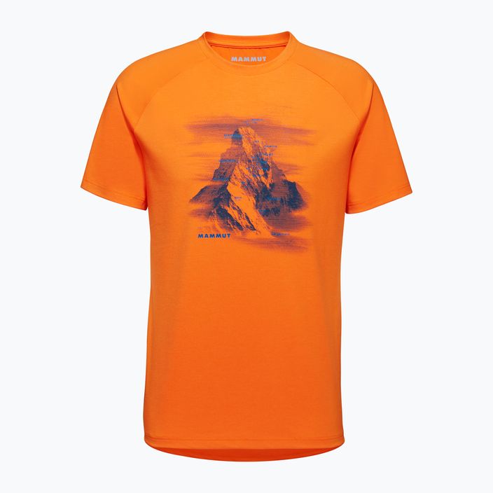 Mammut Mountain Hörnligrat vyriški trekingo marškinėliai oranžiniai 1017-05290 4