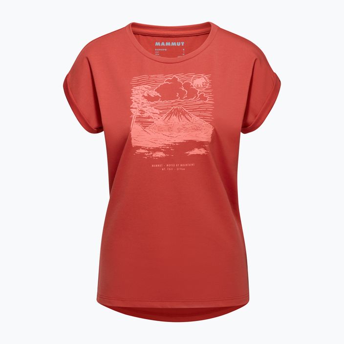 Mammut Mountain Fujiyama moteriški trekingo marškinėliai raudoni 1017-04112 4