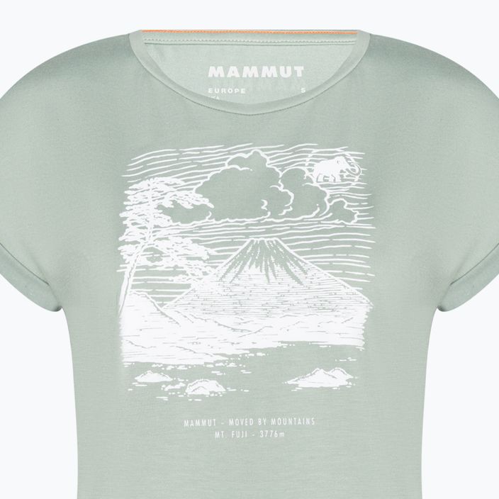 Mammut Mountain Fujiyama moteriški trekingo marškinėliai žali 1017-04112 3