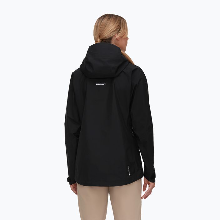 Moteriška striukė nuo lietaus Mammut Crater IV HS Hooded black 2