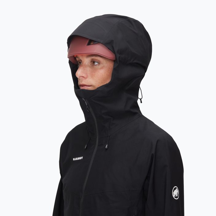 Moteriška striukė nuo lietaus Mammut Crater IV HS Hooded black 4