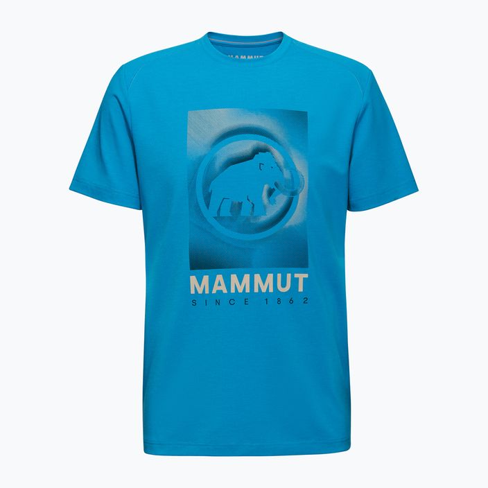 Vyriški žygio marškinėliai Mammut Trovat glacier blue 4