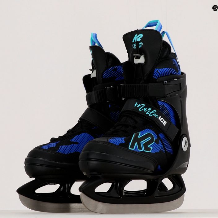 K2 Marlee Ice vaikiškos juodos ir mėlynos spalvos pačiūžos 25E0020 9