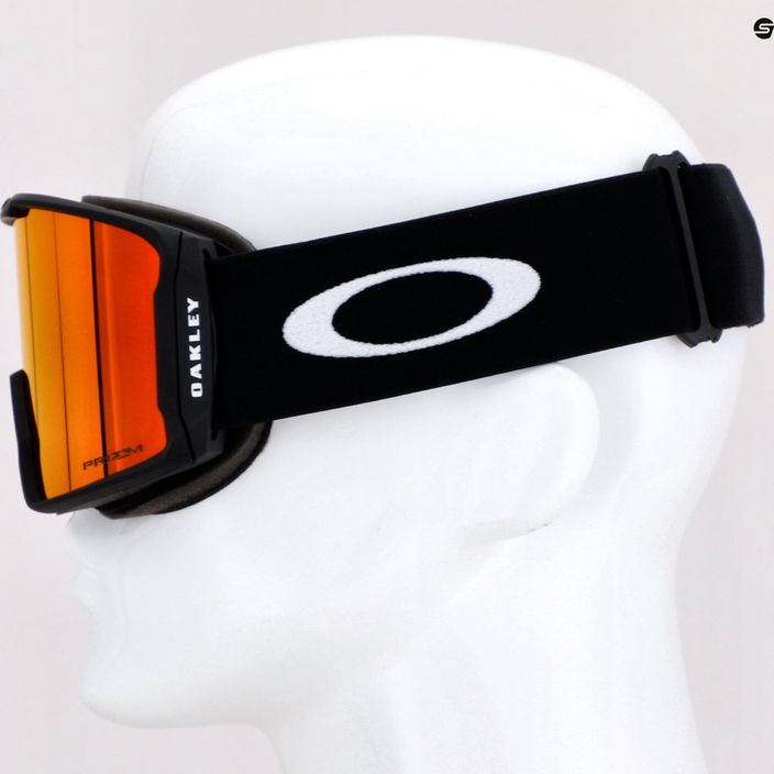Oakley Line Miner matinės juodos/prizm sniego degiklio iridžio spalvos slidinėjimo akiniai OO7070-02 5