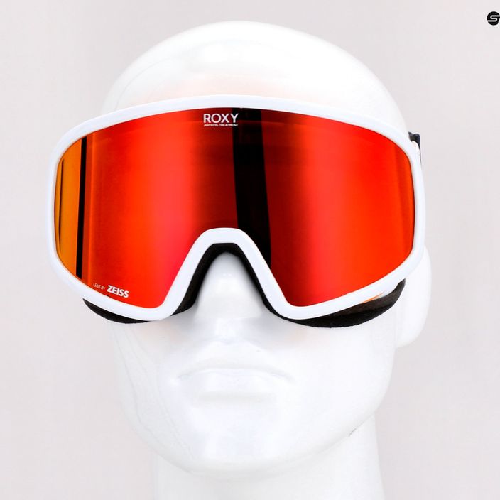 Moteriški snieglenčių akiniai ROXY Feenity Color Luxe bright white/sonar ml revo red 8
