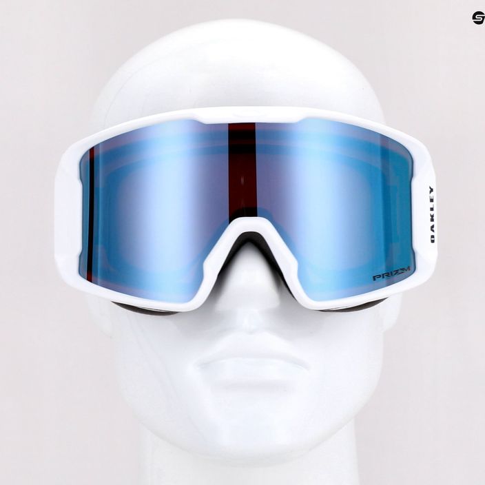 Oakley Line Miner matiniai balti/prizm snow sapphire iridium slidinėjimo akiniai OO7093-41 7