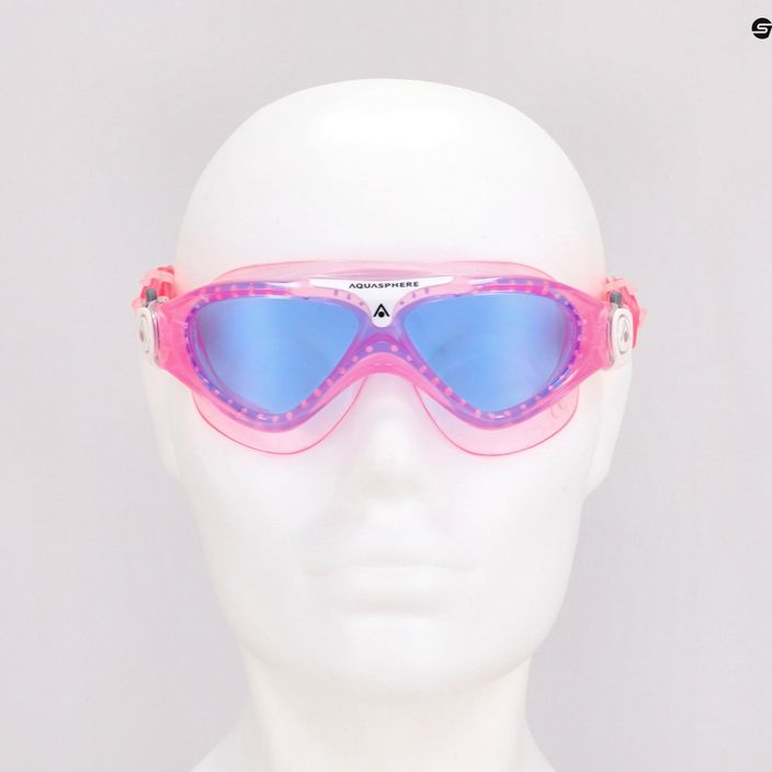 Aquasphere Vista vaikiška plaukimo kaukė rožinė/balta/mėlyna MS5080209LB 7