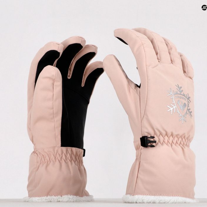 Moteriškos slidinėjimo pirštinės Rossignol Perfy G rožinės spalvos 7