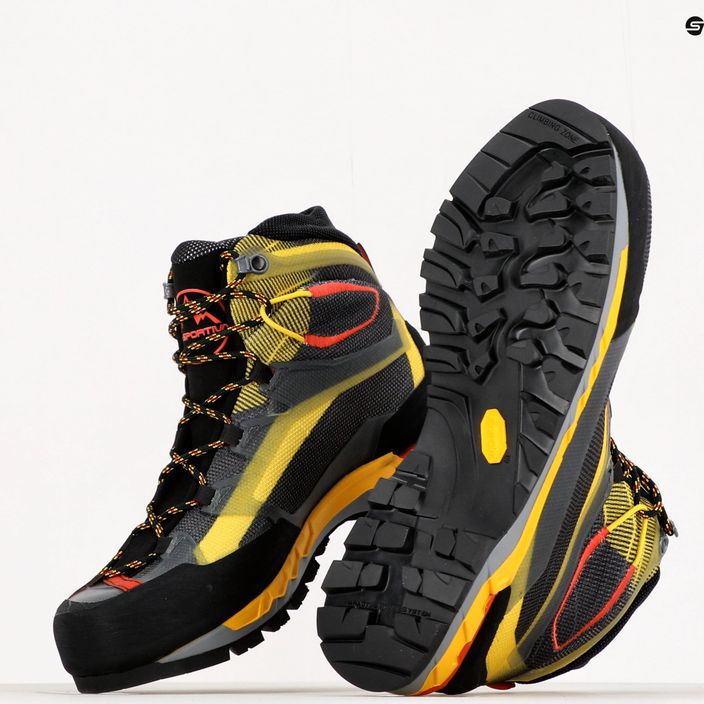 Vyriški La Sportiva Trango Tech GTX aukštakulniai batai pilkai geltoni 21G999100 11