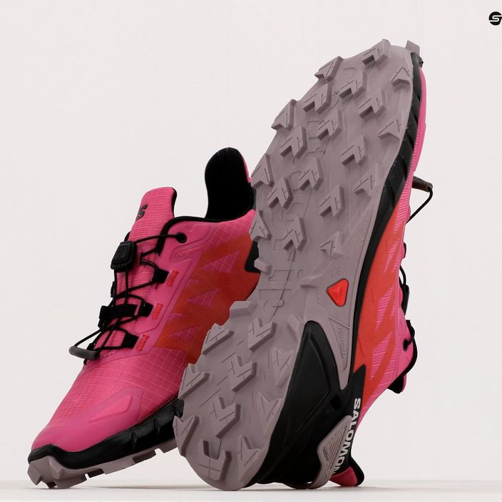 Moteriški bėgimo bateliai Salomon Supercross 4 pink L41737600 13
