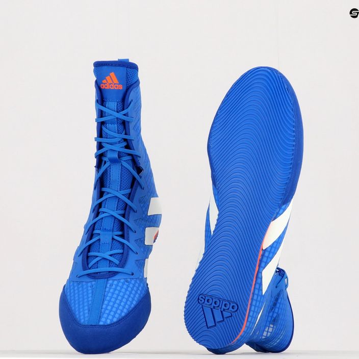 Vyriški adidas Box Hog 4 bokso bateliai mėlyni GW1402 10