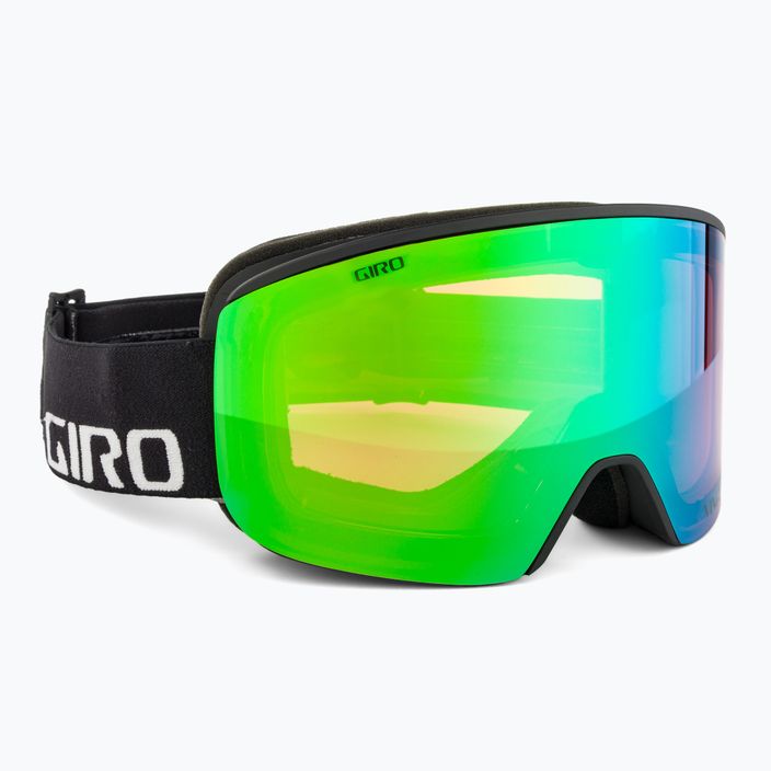 Slidinėjimo akiniai Giro Axis black wordmark/emerald/infrared 2