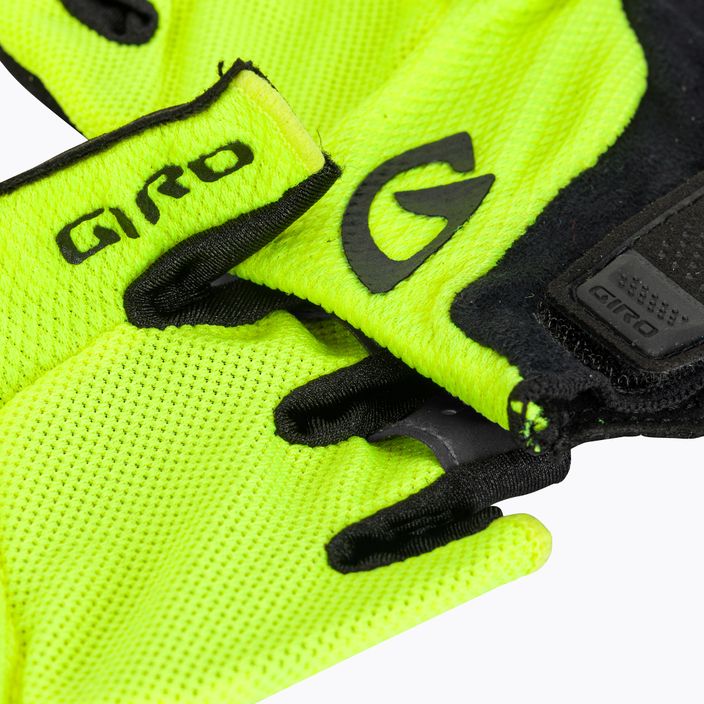 Vyriškos dviratininkų pirštinės Giro Bravo Gel highlight yellow 4