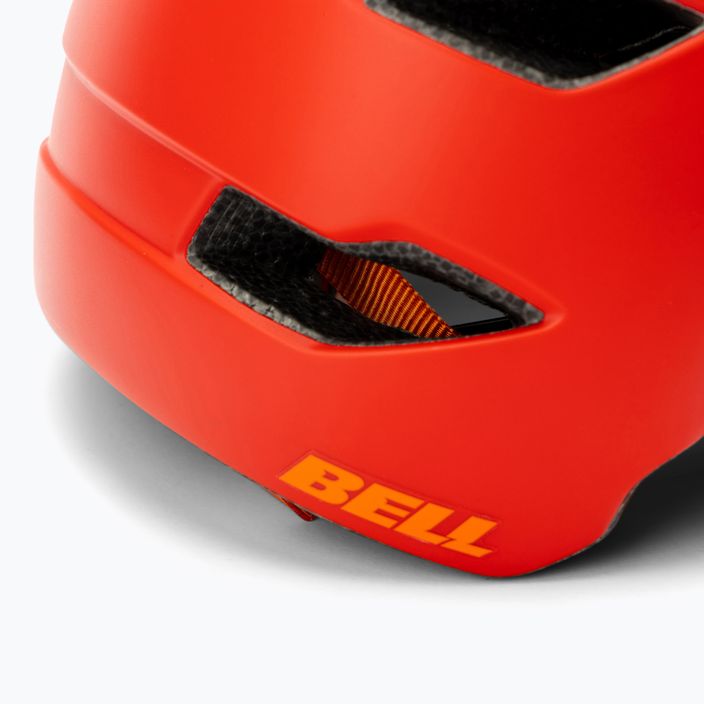 Bell Sidetrack Jr matinis raudonas/oranžinis vaikiškas dviratininko šalmas 7