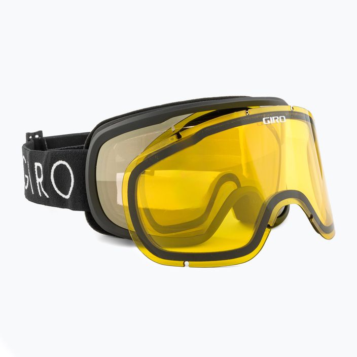 Moteriški slidinėjimo akiniai Giro Moxie black core light/amber gold/yellow