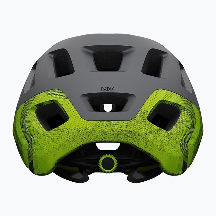 Dviračio šalmas Giro Radix matte metallic black/ano lime 3