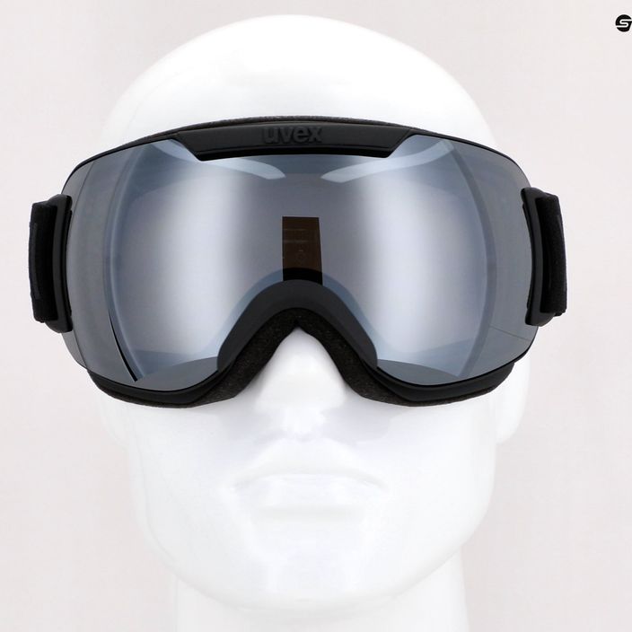 UVEX Downhill 2000 FM slidinėjimo akiniai juodi matiniai / veidrodiniai sidabriniai / skaidrūs 55/0/115/2030 8