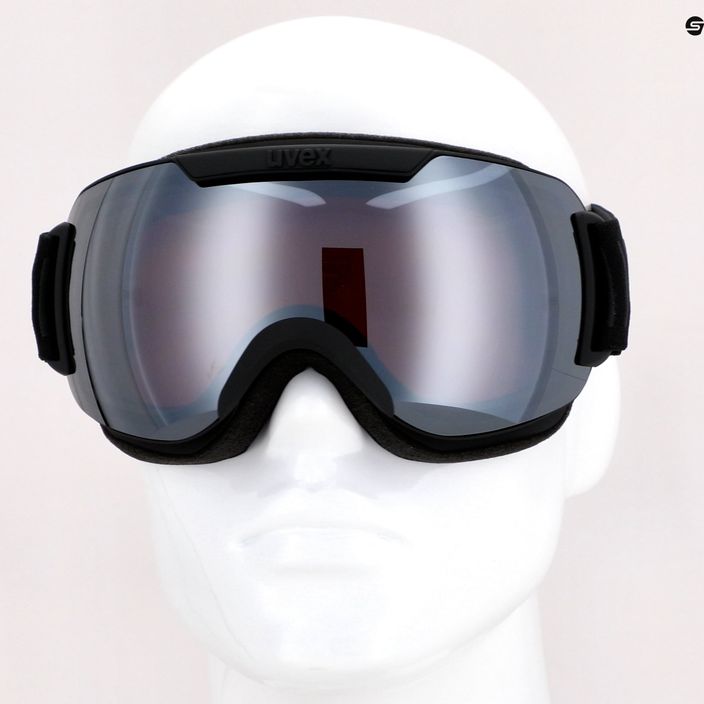 Slidinėjimo akiniai UVEX Downhill 2000 FM juodi matiniai / veidrodiniai sidabriniai / rožiniai 55/0/115/2424 8