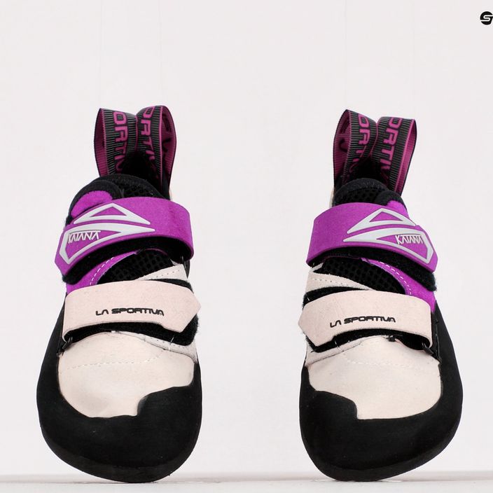 La Sportiva Katana moteriški laipiojimo bateliai baltos ir violetinės spalvos 20M000500 11