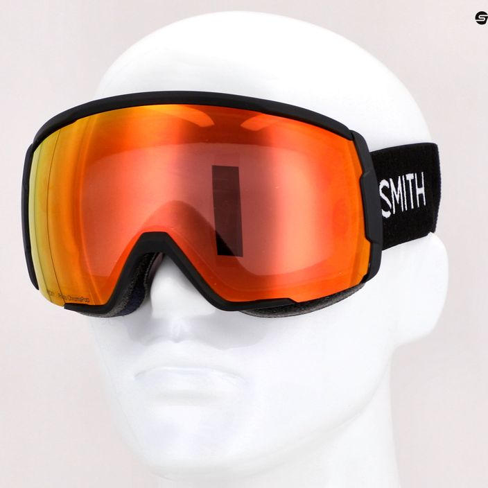 Smith Proxy slidinėjimo akiniai juodi/chromapop fotochrominiai raudoni veidrodžiai M00741 9