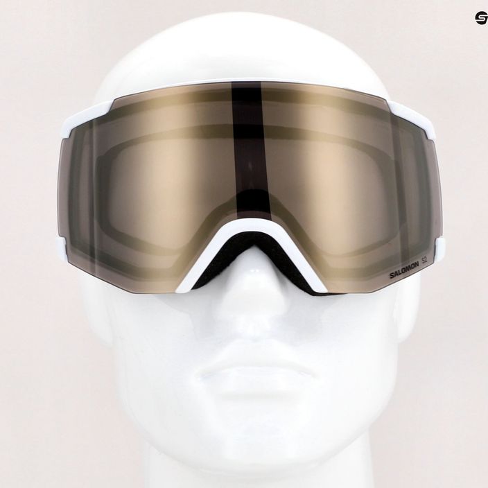 Salomon S/View slidinėjimo akiniai balti/blyškiai auksiniai L47006600 11