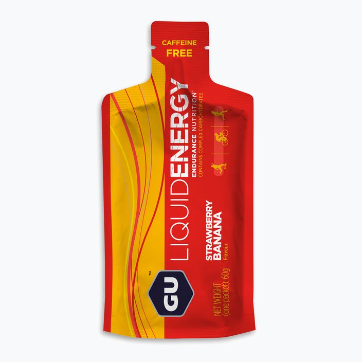 Energetinis gelis GU Liquid Energy 60 g strawberry/banana