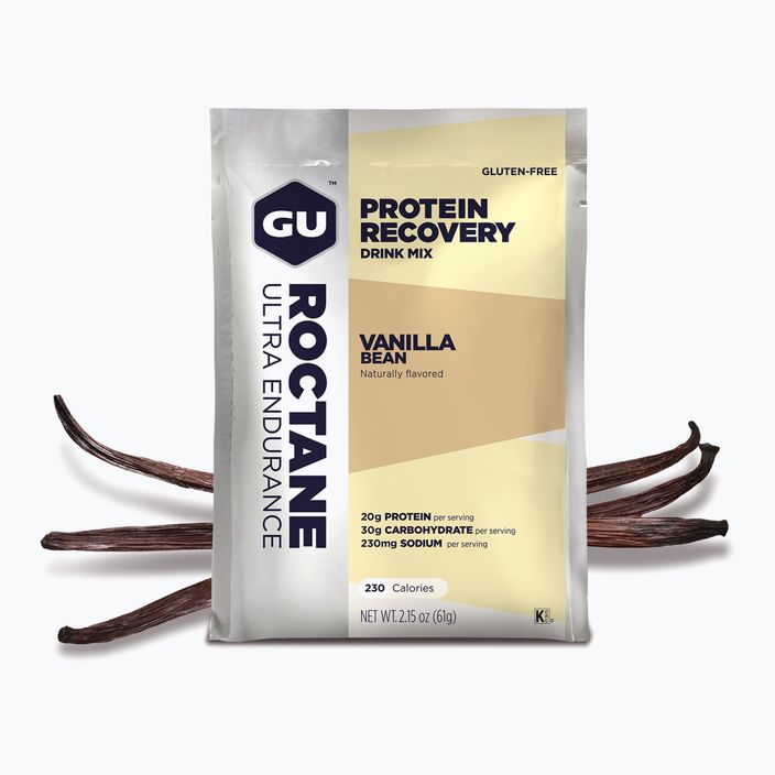 Regeneruojantis gėrimas GU Roctane Recovery Drink Mix vanilla bean 2