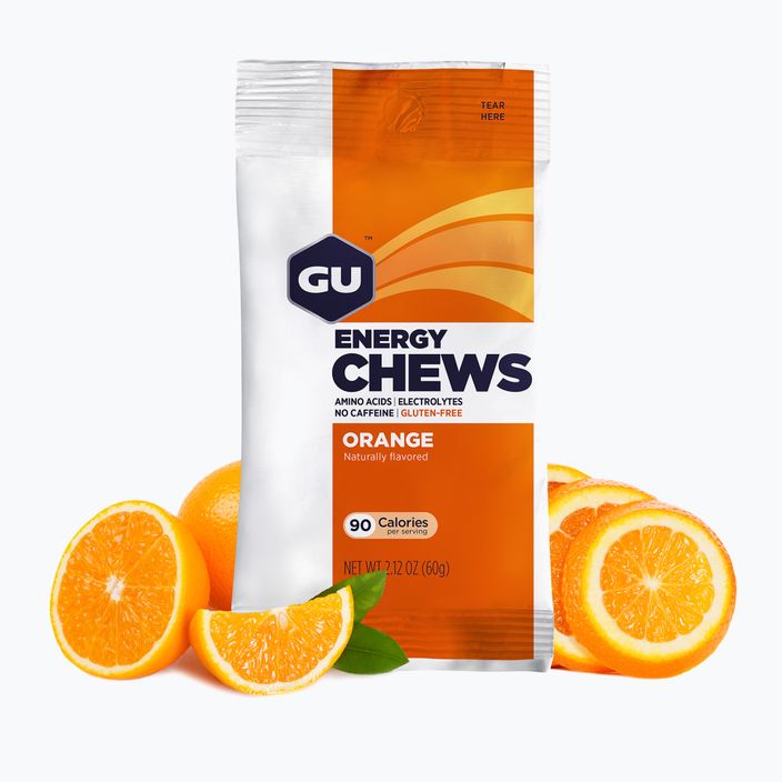 Energetiniai drebučiai GU Energy Chews orange 2