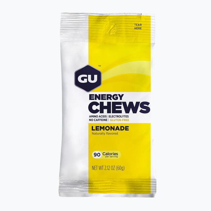 Energetiniai drebučiai GU Energy Chews 54 g lemonade