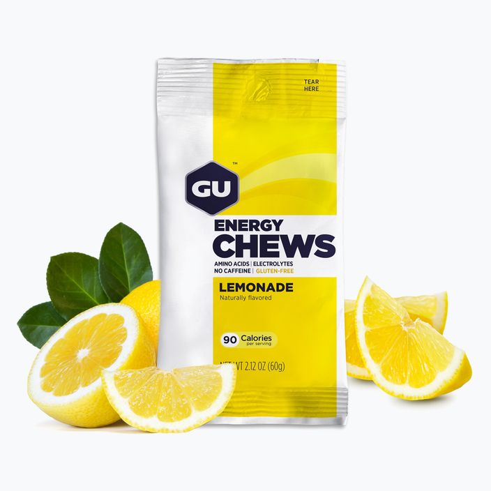 Energetiniai drebučiai GU Energy Chews 54 g lemonade 2