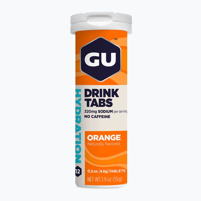 Hidratacijos tabletės GU Hydration Drink Tabs orange 12 tablečių
