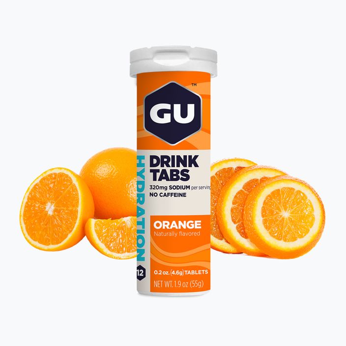 Hidratacijos tabletės GU Hydration Drink Tabs orange 12 tablečių 2