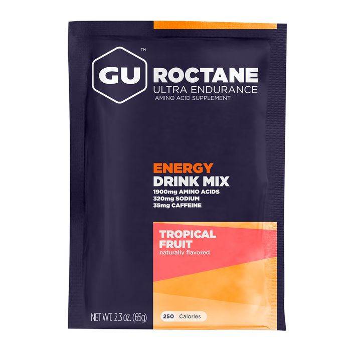 Energetinis gėrimas GU Roctane Energy Drink Mix 65 g tropical fruit 2